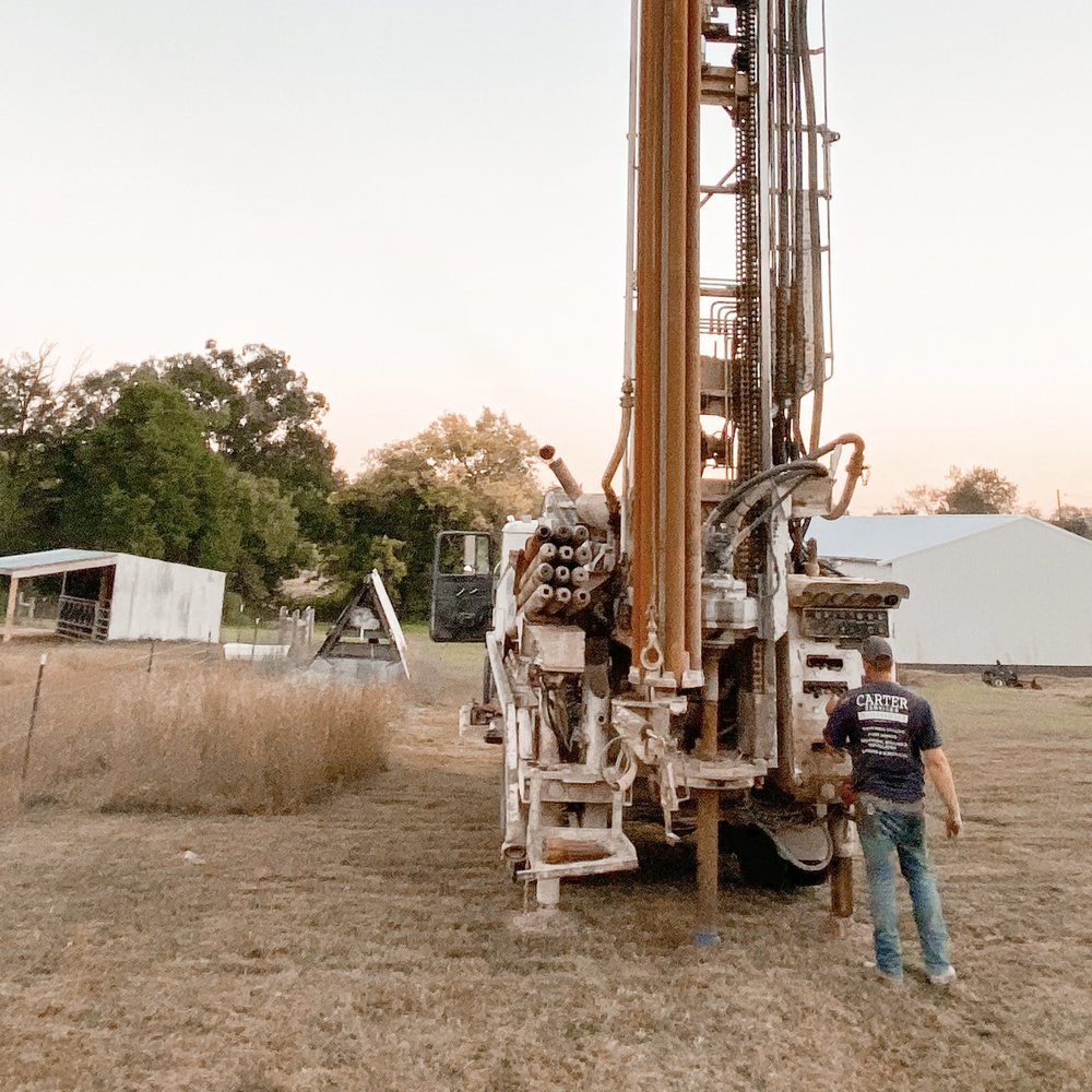 Water well drilling in Hammersmith with drilling rig